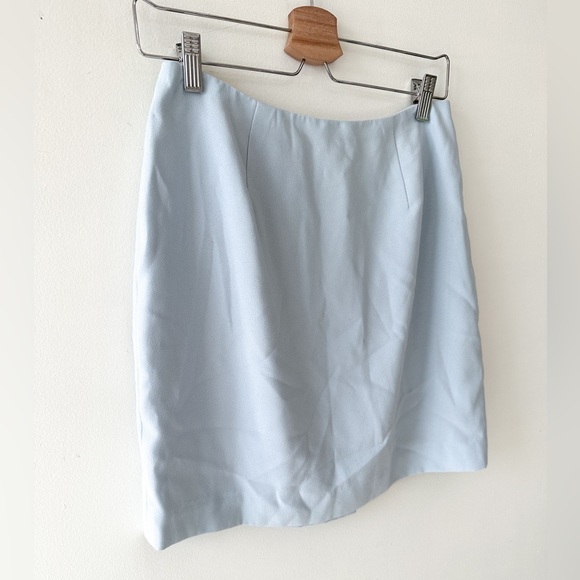 Hugo Buscati - Powder Blue Mini Skirt - Size: 10 - Picture 2 of 10
